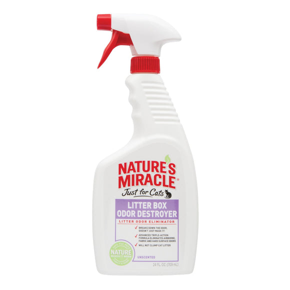 Nature s Miracle Just for Cats Litter Box Odor Destroyer  24 oz