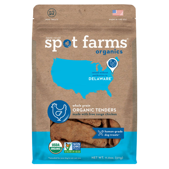 Spot Farms Organic Chicken Tenders Dog Treats 10oz