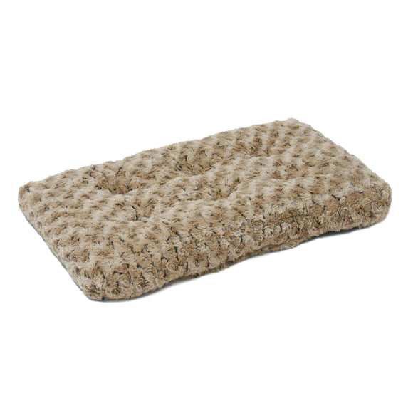 MidWest Quiet Time Dog Bed & Crate Mat  Deluxe Ombre Swirl  24   Mocha