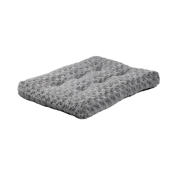 MidWest Quiet Time Dog Bed & Crate Mat  Deluxe Ombre Swirl  24   Gray