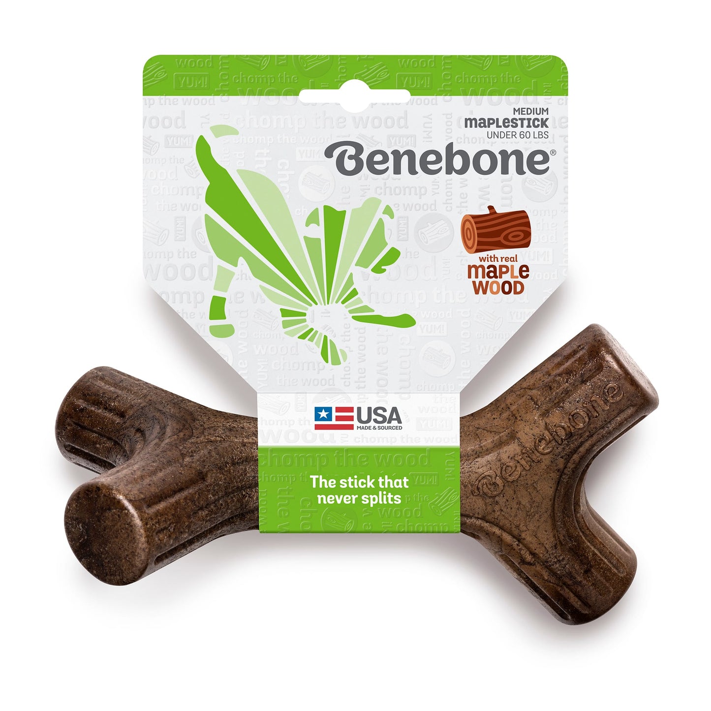 Benebone Maplestick Durable Dog Chew Toy  Medium