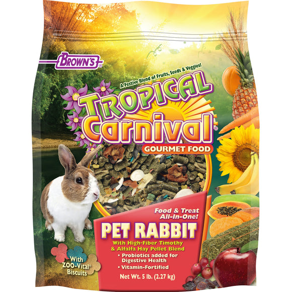 Brown's Tropical Carnival Rabbit Food 5lb