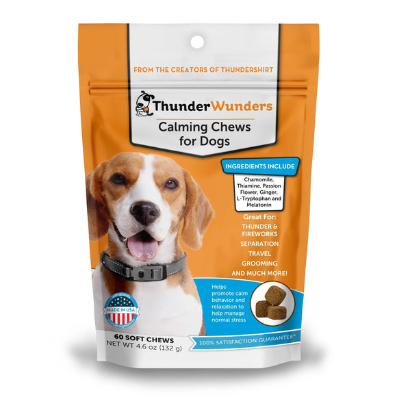 ThunderWunders Calming Chews for Dogs  60 Soft Chews