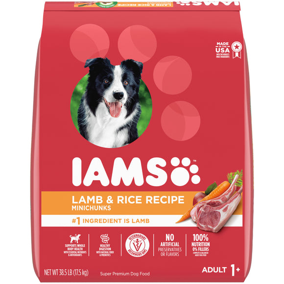 Iams 109098 38.5 lbs ProActive Health Dry Dog Food for All Dogs - Lamb & Rice