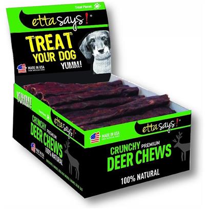Etta Says - Crunchy Deer Chews - fully wrapped 7 inch