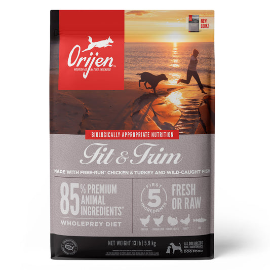 Orijen Fit & Trim Biologically Appropriate Grain-Free Dry Dog Food, 13lb