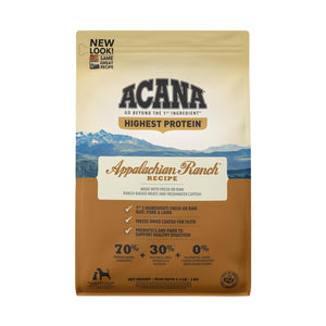 Acana Appalachian Ranch Dry Dog Food 4.5#
