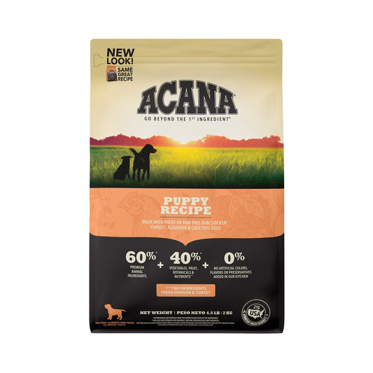 ACANA Heritage Grain-Free Puppy and Junior Formula Dry Dog Food, 4.5 Lb