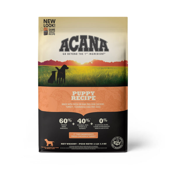 Acana Heritage Grain-Free Puppy and Junior Dry Dog Food  13 lb