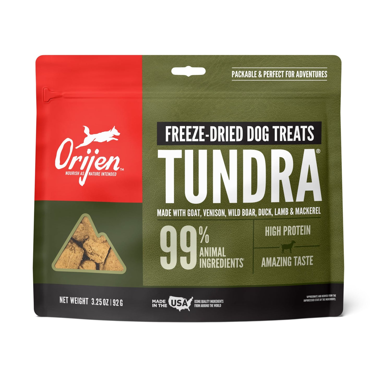 Orijen Tundra Biologically Appropriate Freeze Dried Dog Treats, 3.25 oz