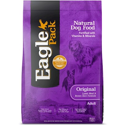 Eagle Pack Natural Dry Dog Food Lamb & Rice 30lb