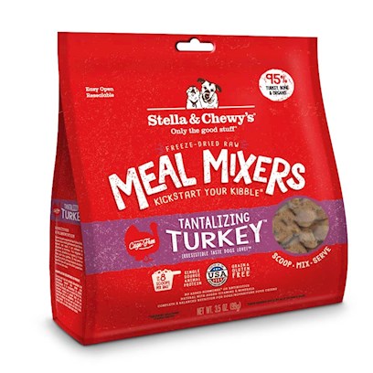 Stella & Chewy's Meal Mixers Tantalizing Turkey Grain-Free Dry Dog Food Topper, 18 oz