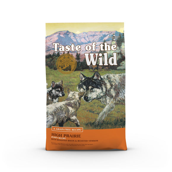 Taste of the Wild Grain-Free Puppy Roasted Bison & Roasted Venison High Prairie Dry Dog Food  28 lb