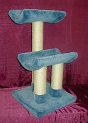 Aruba Cat Furniture #6 37in Two Tier Curved Top with Sissal Scratcher