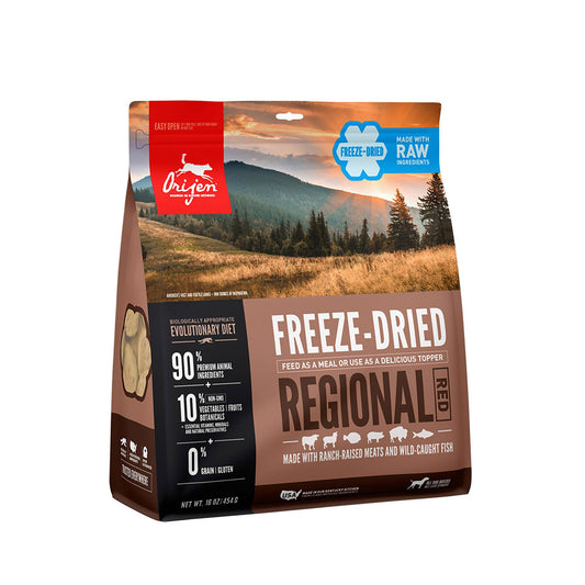 Orijen Grain Free Regional Red All Stages Freeze Dried Dog Food, 16 Oz