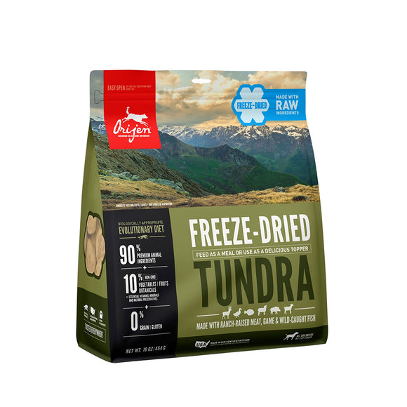 Orijen Tundra Grain-Free All Stages Freeze Dried Dog Food, 16 oz