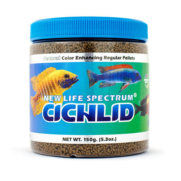 New Life Spectrum Cichlid Color Enhancing Fish Food Pellets  5.3oz