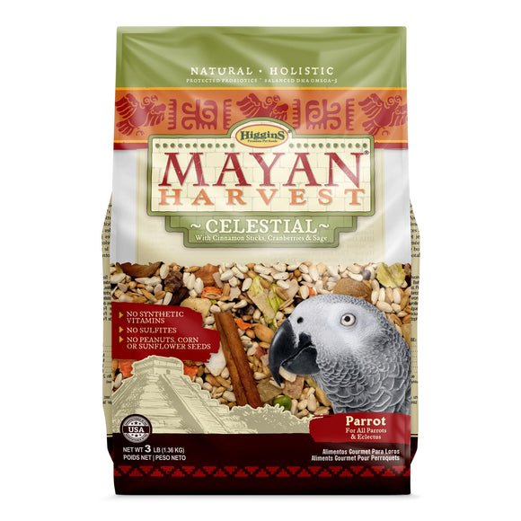 Higgins Mayan Harvest Celestial Blend Large Hookbill Bird Food, 3 Lb
