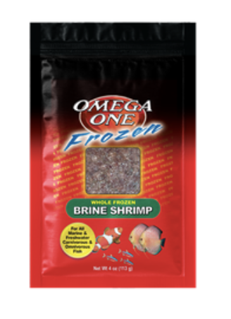 Omega Once Frozen Brine Shrimp Flat Pack 4oz