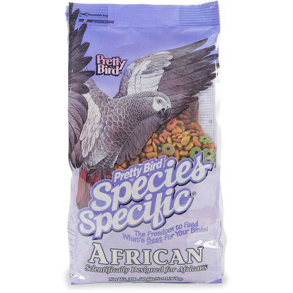 Pretty Bird Species Specific African Grey Bird Food 3lb