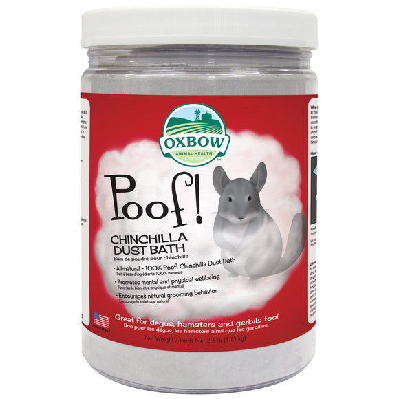 Oxbow® Poof! Chinchilla Dust Bath 2.5 Lbs