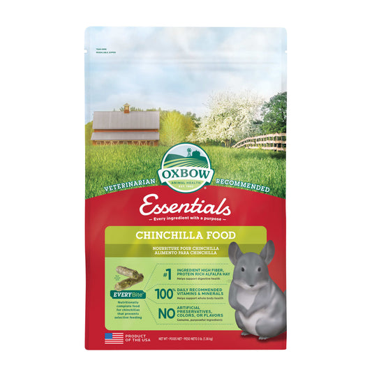 Oxbow Essentials Dry Chinchilla Food, 3 lbs.