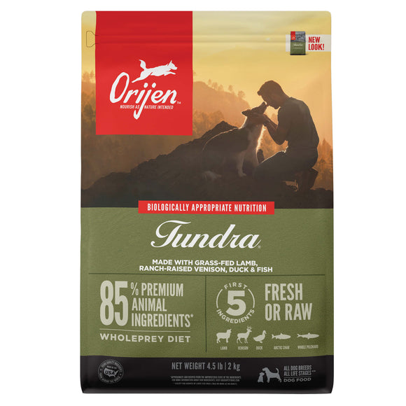 Orijen Tundra Dry Dog Food, 4.5 lb Pack of 1