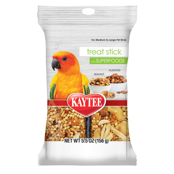 Kaytee Avian Superfood Treat Stick  Almond & Walnut  5.5 ounces