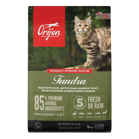 Orijen Tundra Dry Cat Food, 4 lb Pack of 1