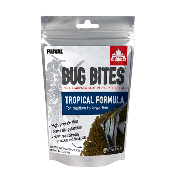 Fluval Bug Bites Tropical Fish Large Granules 4.4 oz