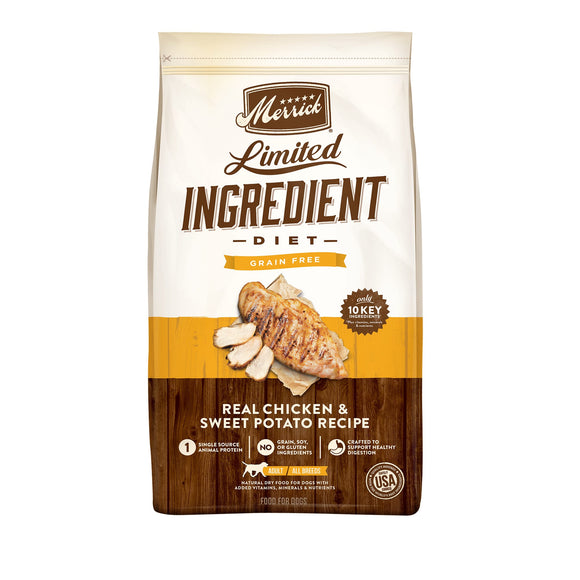 Merrick Limited Ingredient Diet Grain-Free Chicken Adult Dry Dog Food, 22 lb