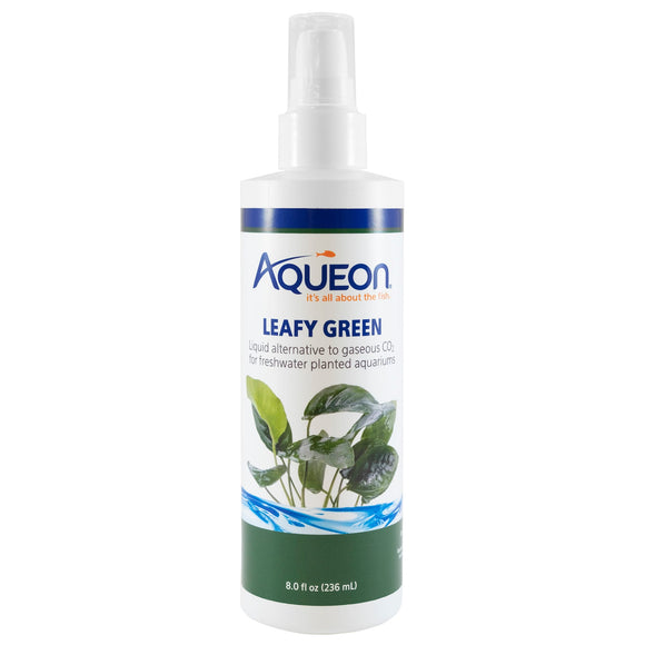 Aqueon Leafy Green Liquid CO2 Aquarium with Fresh Water Plants, 8 fl. oz., 1.9 IN