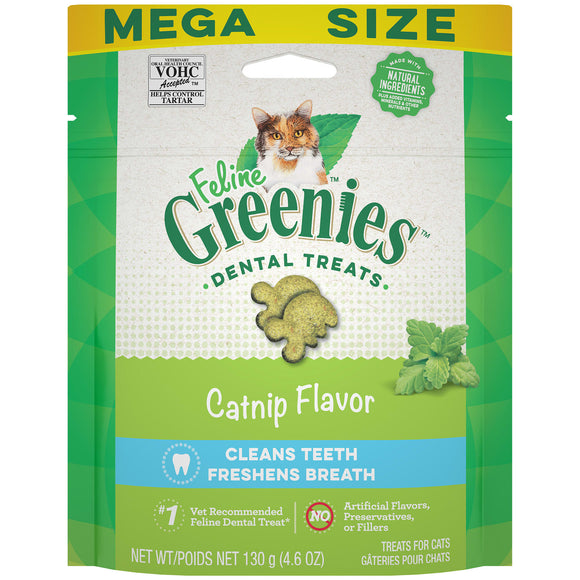 Greenies Catnip Flavor Dental & Crunchy Treat for Cat  4.6 oz.
