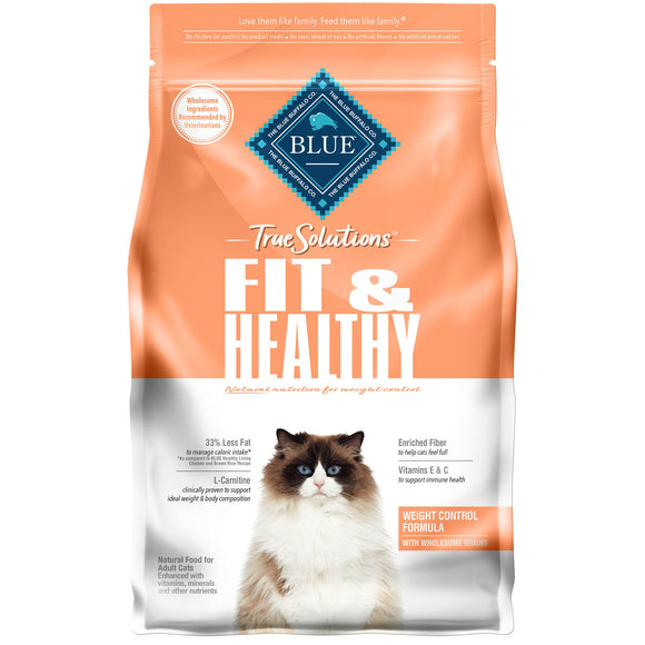 Blue Buffalo True Solutions Fit & Healthy Weight Control Chicken Dry Cat Food for Adult Cats 3.5lb