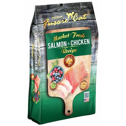 Fussie Cat Market Fresh Salmon & Chicken Formula dry 4# bag
