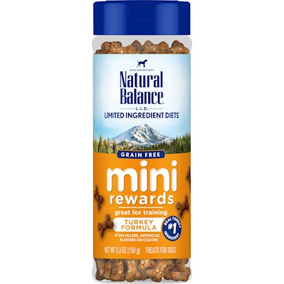 Natural Balance L.I.D Mini Rewards Soft & Chewy Turkey Recipe Dog Treats 5.3-oz