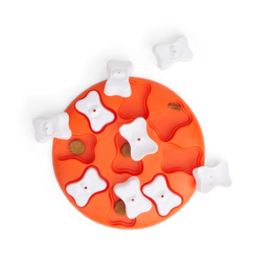 Outward Hound Smart Interactive Treat Puzzle Dog Toy  Orange  One-Size