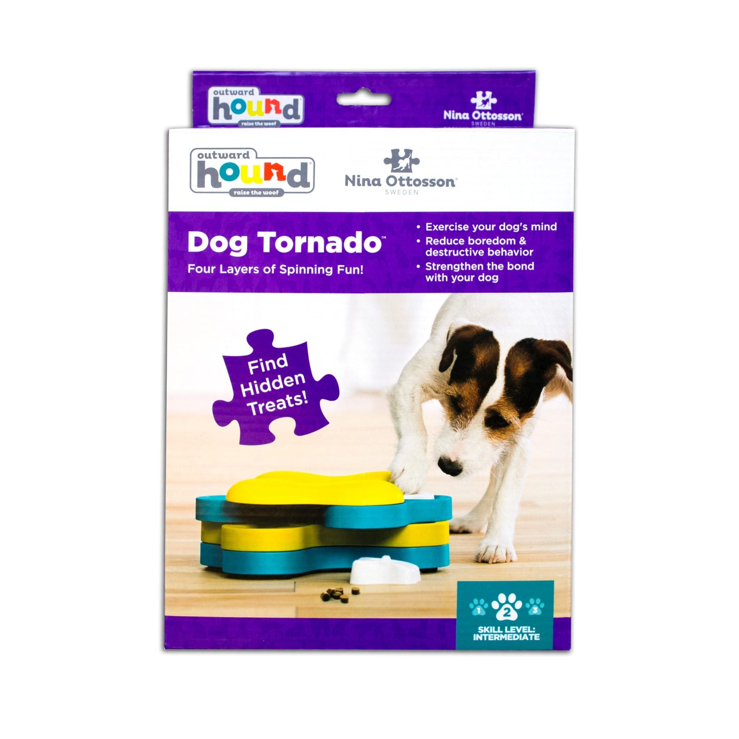 Petstages Dog Tornado Nina Ottosson Treat Dispensing Interactive Brain Dog Toy