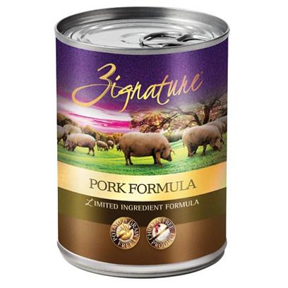 Zignature Pork Limited Ingredient Formula Grain-Free Canned Dog Food 13-oz  case of 12
