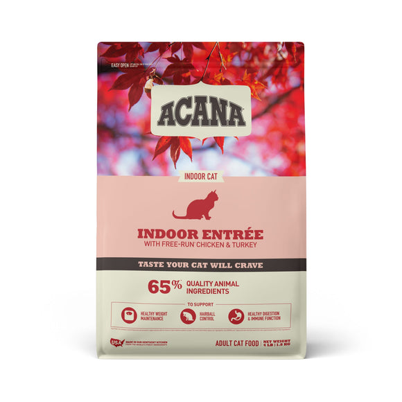 Acana Dry Cat Food for Indoor Cats  Indoor Entrée  Chicken  Turkey  Whole Herring  and Rabbit  4lb
