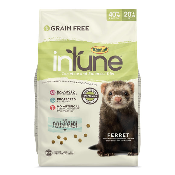 Higgins Premium Pet Foods-Intune Complete And Balanced Diet For Ferrets 4lb