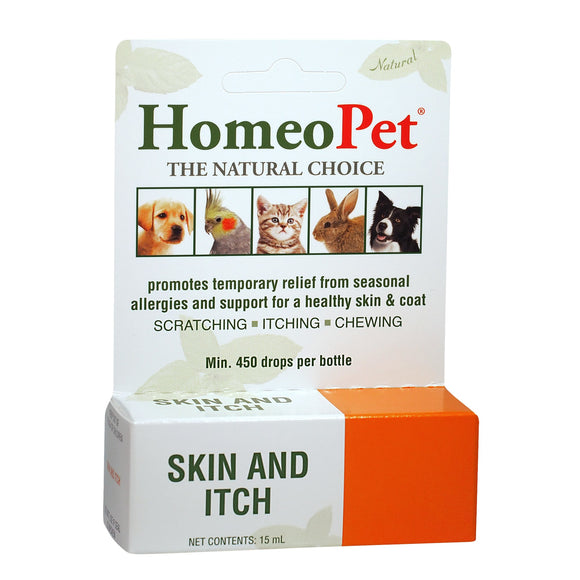 Homeopet Skin & Itch Liquid Drops for Dogs 15ml