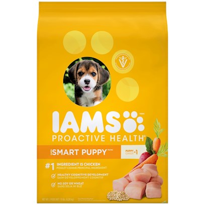 IAMS Smart Puppy Dry Dog Food with Real Chicken  15 lb. Bag