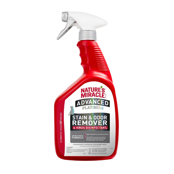 Nature's Miracle Advanced Platinum Disinfectant Stain & Odor Remover (CAT) 32oz 