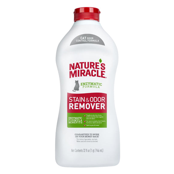 Nature s Miracle Just for Cats No Scent Stain and Odor Remover Liquid