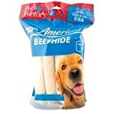 Pet Factory 100% American Beefhide Rolls Dog Chews (10 Pack)