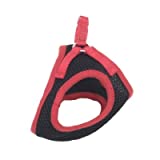X-Small (Neck:6-8) LiL Pals Black Harness with Red Lining"