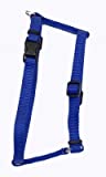 Tuff Collar Nylon Adjustable Harness - Blue X-Small - (10 -18  Girth x 3/8  Wide)