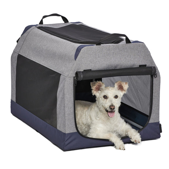 Midwest Gray Canine Camper Soft Tent Dog Crate, 30.32 L X 20.16