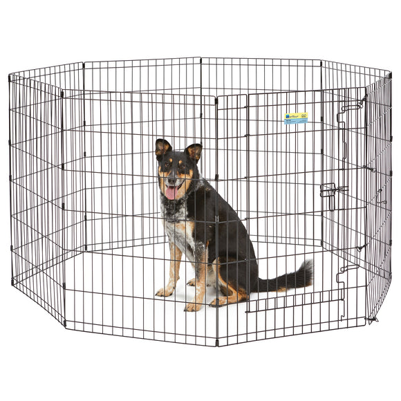 Midwest Black Contour Exercise Pen for Dogs, 36 H